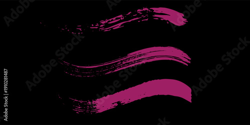 black pink brush pattern car sticker banner sporty abstract line pink black.