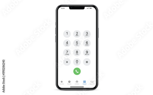 cell phone isolated on white background