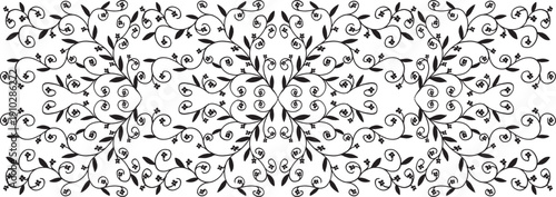 Floral pattern. A decorative element with a natural motif.