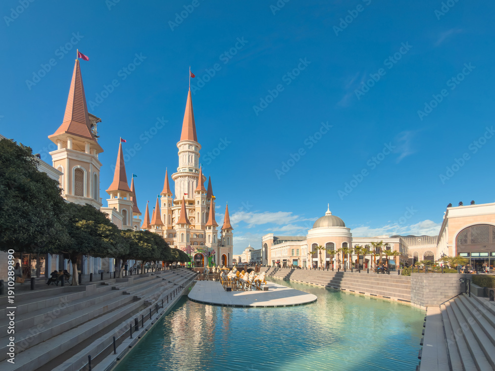 Fototapeta premium The Land of Legends theme park in Belek, Turkey