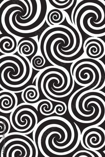 abstract vortex shapes pattern background