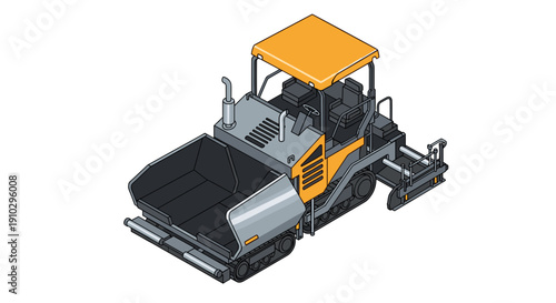 Asphalt Paver Machine Heavy Construction Equipment 1.