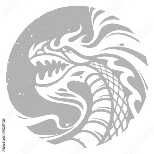 Stylized Dragon Graphic