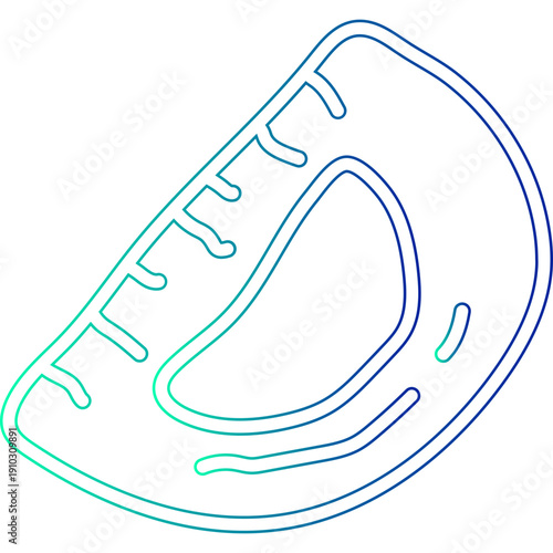 Neon School Ruler Doodle