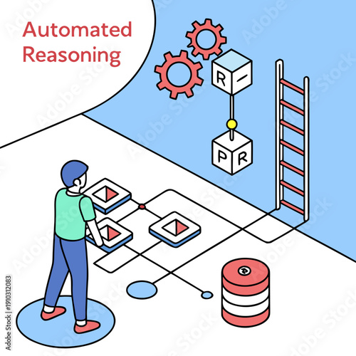 Automated Reasoning System Visualization: Logic and Decision Making Illustration