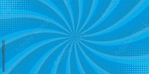 blue Comic Background with halftone Vector Illustration. Pop art vector design element