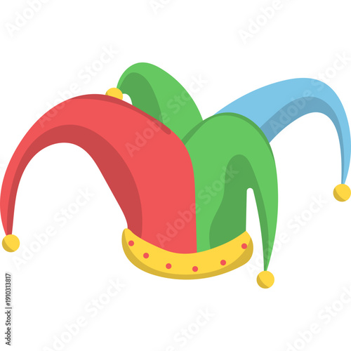 April Fools Hat Illustration