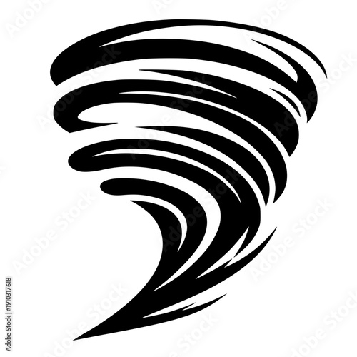 Aggressive wind silhouette