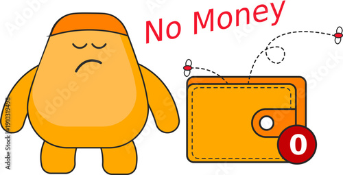 No Money Illustration