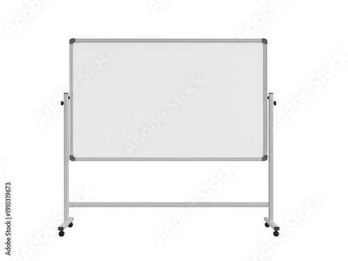 Wallpaper Mural A large whiteboard on a metal frame with wheels isolated on transparent background Torontodigital.ca