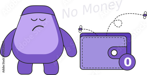 No Money Illustration