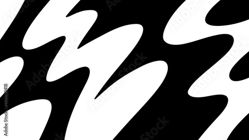 白黒ウェーブパターンバックグラウンド