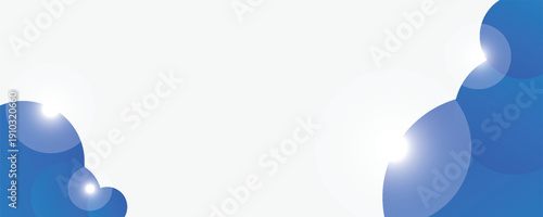 abstract modern blue horizontal web banner design template backgrounds. vector