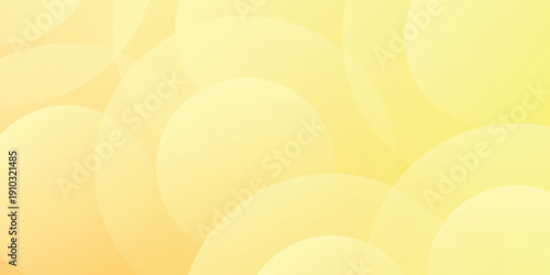 Minimalist banner background yellow gradations soft color.circle shape modern background.vector eps 10