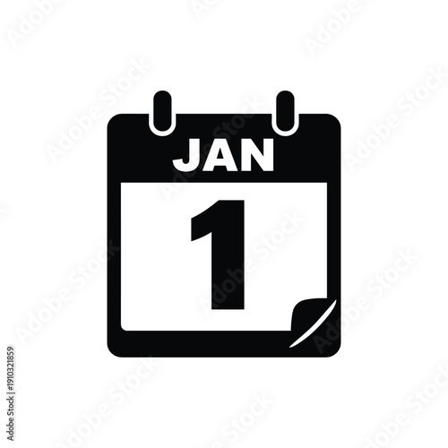 Calendar page showing January first date