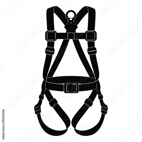 Safety Harness with Buckles and Straps