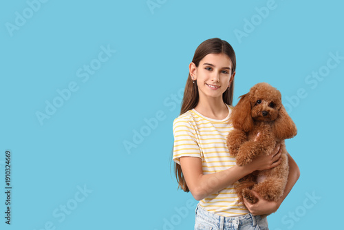 Teenage girl with cute Toy ...