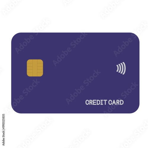 シンプルなクレジットカードのイラスト