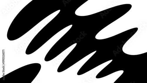 白黒抽象パターン背景 モノクロデザイン素材　 