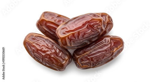 Wallpaper Mural Close up of ripe dates fruit isolated on white background for healthy eating and Ramadan iftar Torontodigital.ca