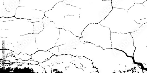 Close-up of drought-stricken ground with fractured clay patterns, rough and gritty texture symbolizing extreme heat and environmental stress.