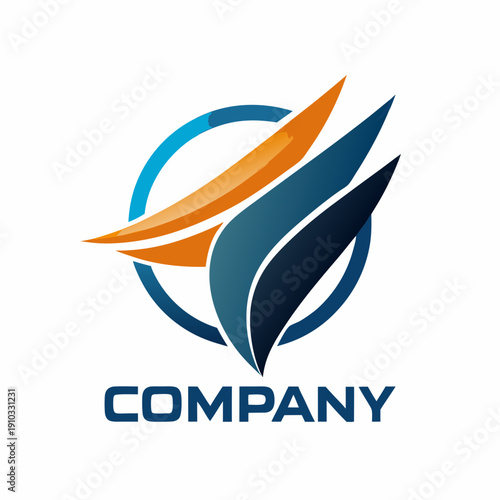 Minimalist type business logo template