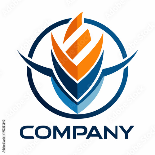 Minimalist type business logo template