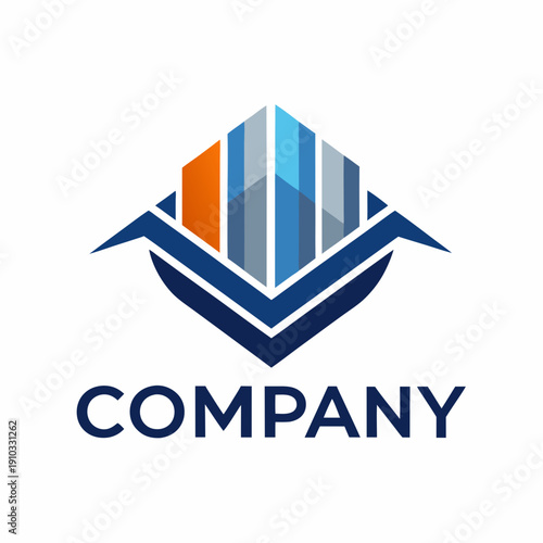 Minimalist type business logo template