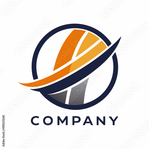 Minimalist type business logo template