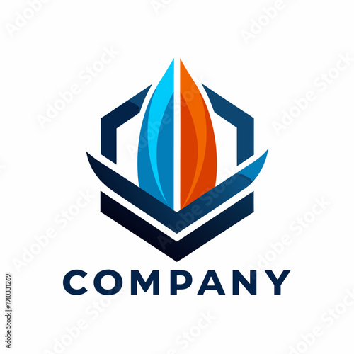 Minimalist type business logo template