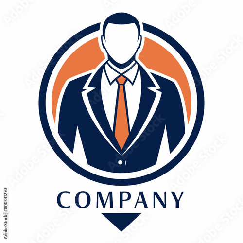 Minimalist type business logo template