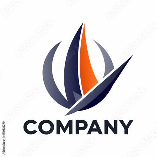 Minimalist type business logo template