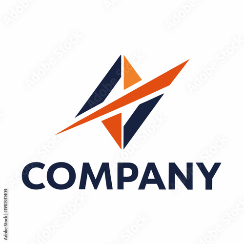 Minimalist type business logo template