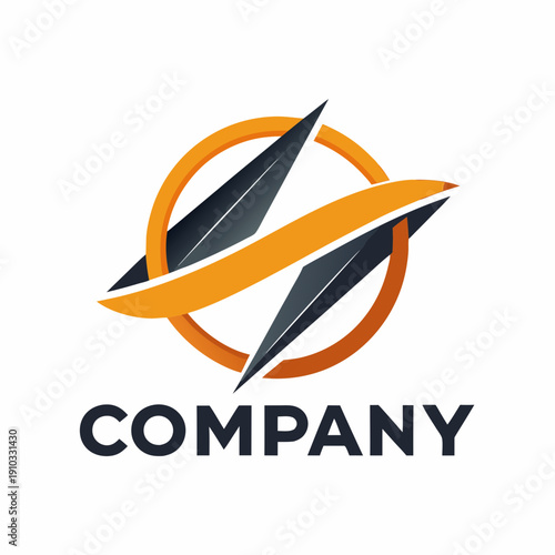 Minimalist type business logo template