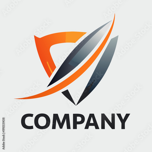 Minimalist type business logo template