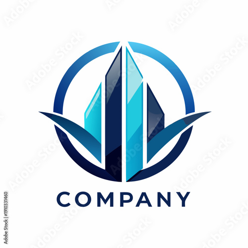 Minimalist type business logo template