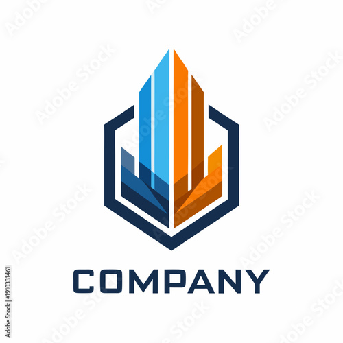 Minimalist type business logo template