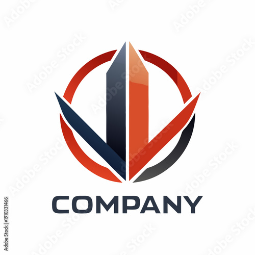 Minimalist type business logo template