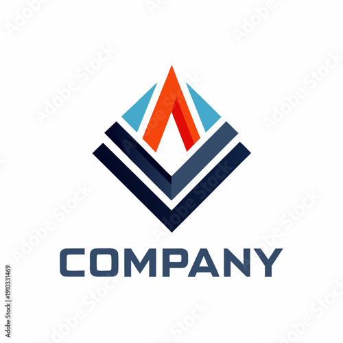 Minimalist type business logo template