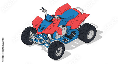 Quad Bike Vehicle Off Road ATV.