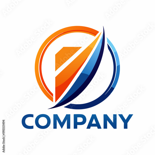 Minimalist type business logo template