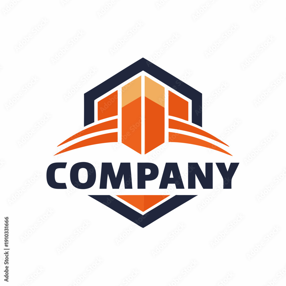 Fototapeta premium Minimalist type business logo template