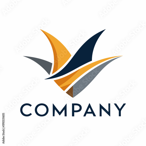 Minimalist type business logo template