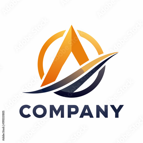 Minimalist type business logo template