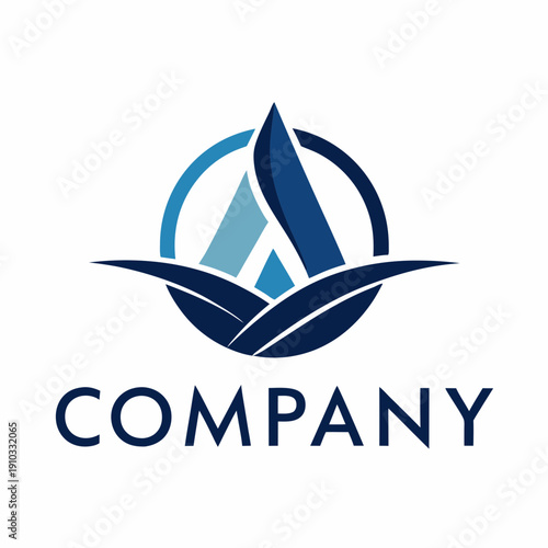 Minimalist type business logo template