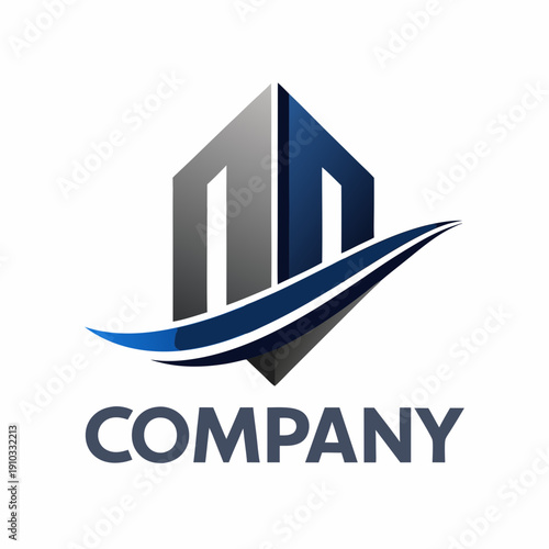 Minimalist type business logo template