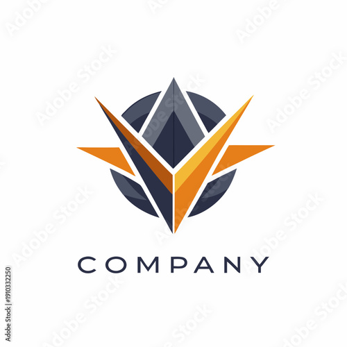 Minimalist type business logo template