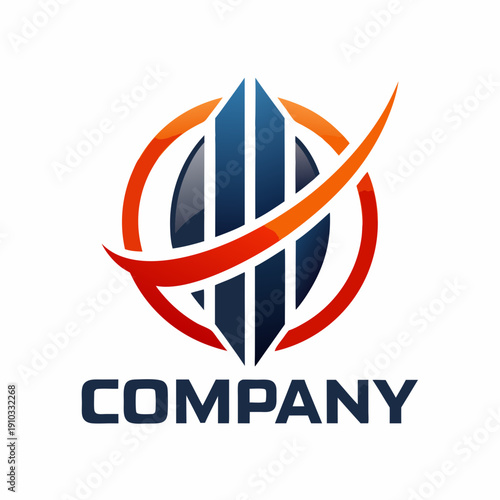 Minimalist type business logo template