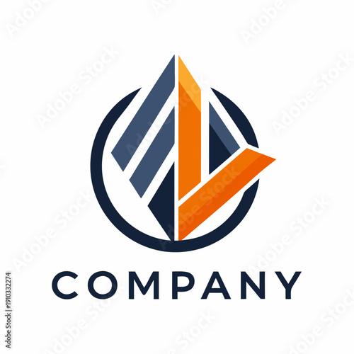 Minimalist type business logo template