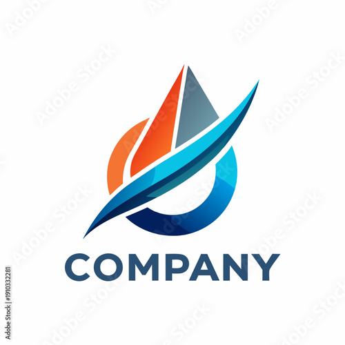 Minimalist type business logo template